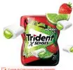 Chiclete Trident X Senses Morango E Limão Com 28 Unidades 54g - 1