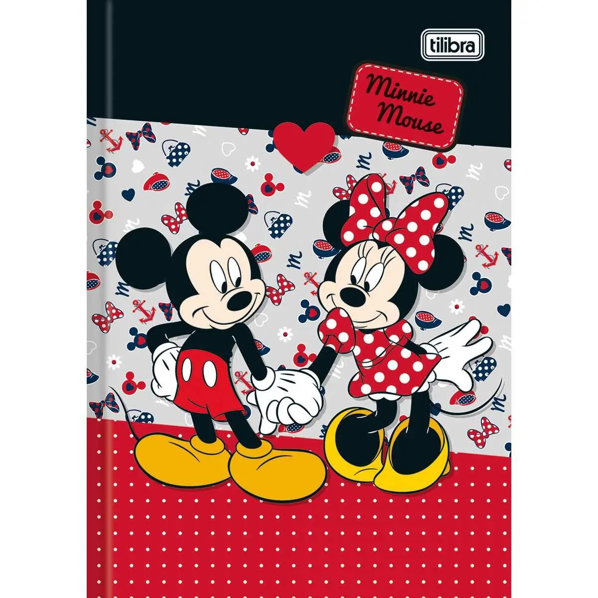 Caderno Brochura Capa Dura 1/4, Pacote com 5 os s Sortidas, 48 Folhas, Tilibra