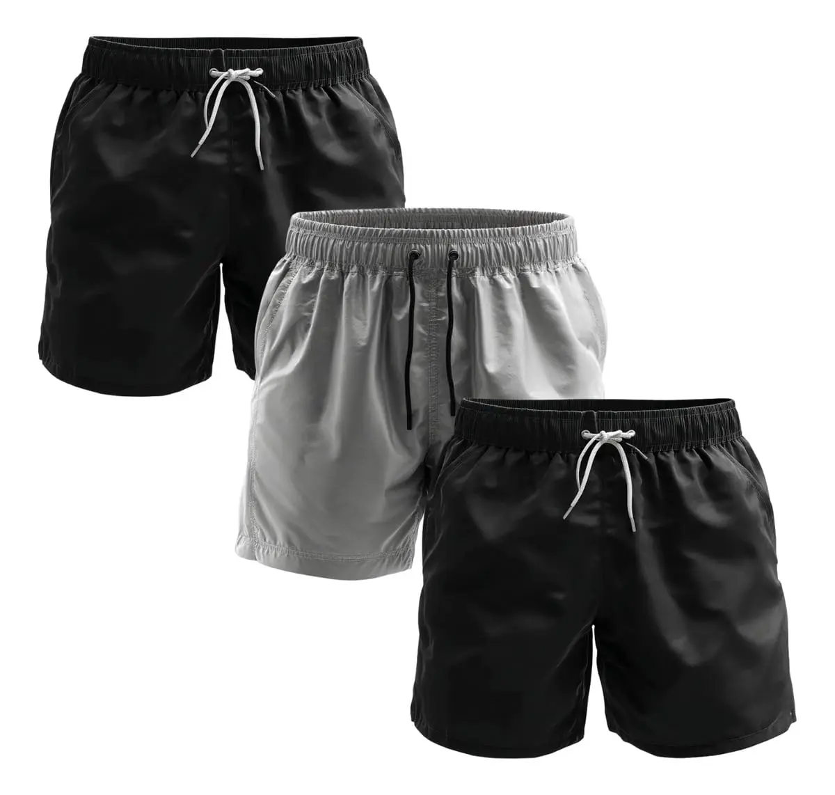 Bermuda Masculina Kit 3 Peças Secagem Rápida E Resistente