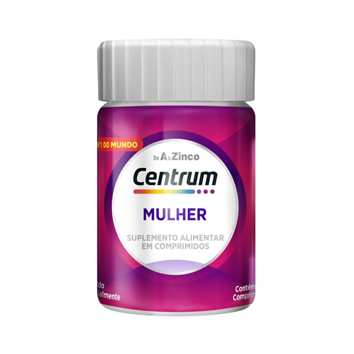 Centrum Mulher Multivitaminico Diário, com Magnésio, Vitamina D e Vitamina B12, 30 Comprimidos - 1