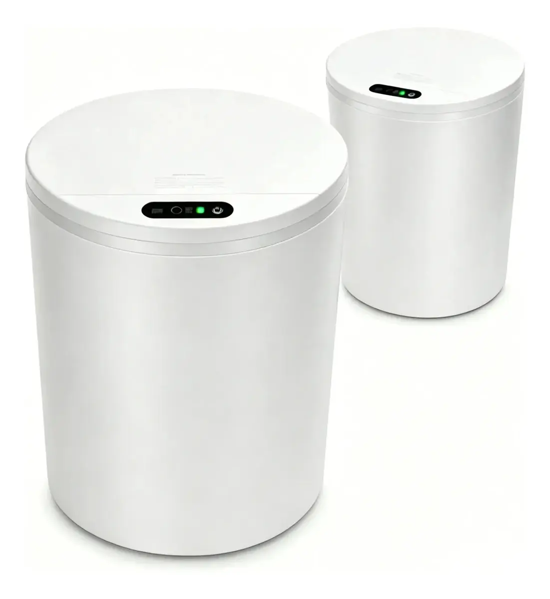 Lixeira inteligente Automática, Toque, Botão manual, sensor infravermelho, recarregável USB, ideal para banheiro, cozinha e escritório