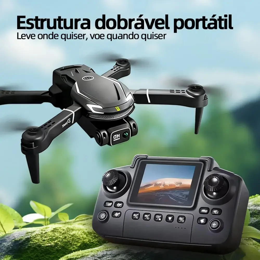 Drone DLI V88 com Tela 4K, Câmera Dupla, Controle Remoto, Quadricóptero para Fotografia Aérea, Brinquedo Presente de Aniversário