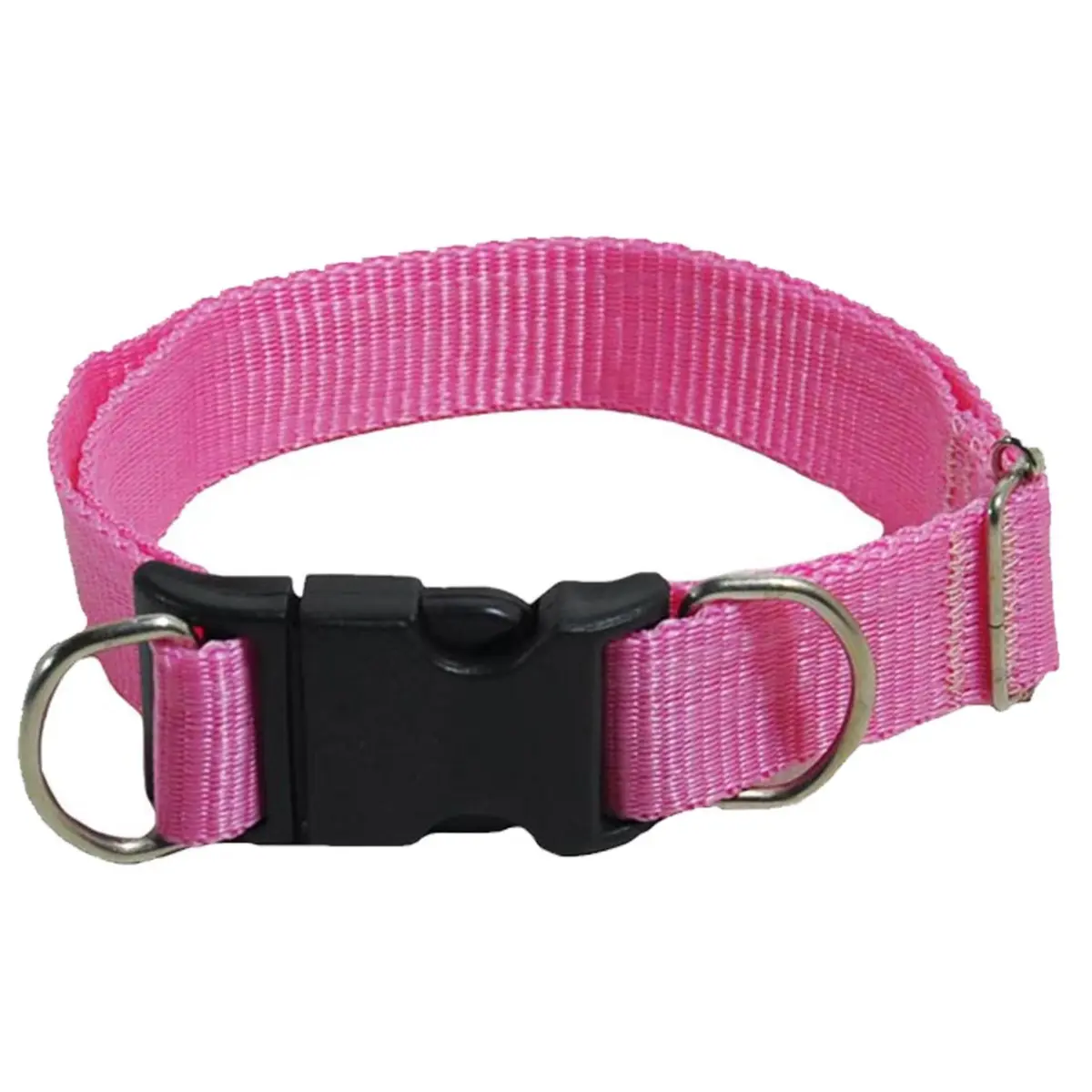 Coleira Premium Ajustável Médio - Rosa