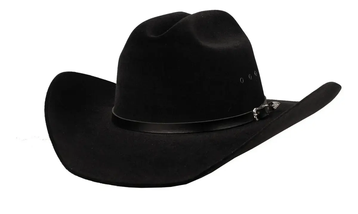 Chapéu Country Mundial Americano Rodeio Aba 10 Cor Preto Tamanho P