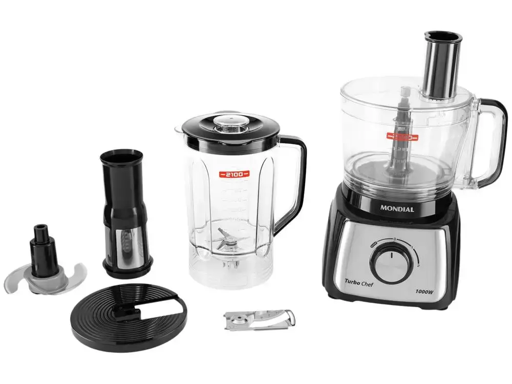 Multiprocessador de Alimentos Mondial Preto - 110V
