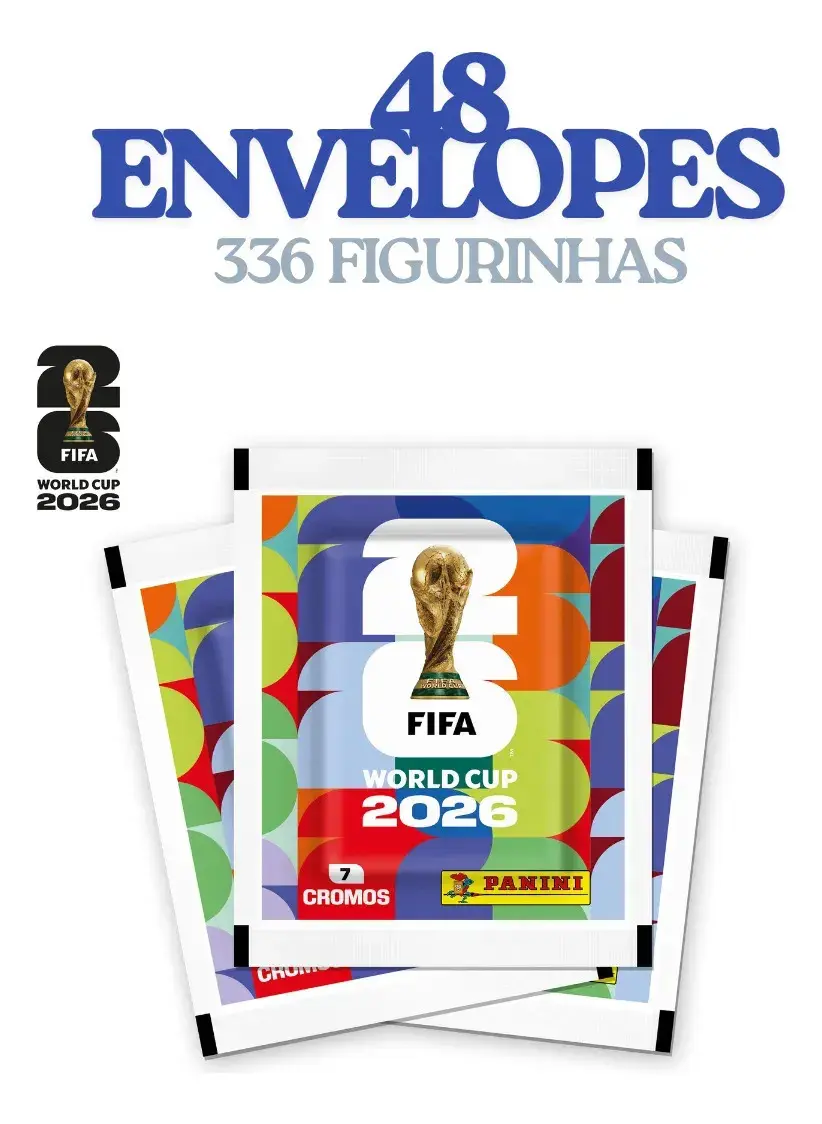 Kit Com 48 Pacotes de Figurinhas Panini Para o Álbum Copa do Mundo FIFA 2026 thumbnail 3