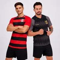 Kit 2 Camisas Flamengo Manto e Energia Preto - 1