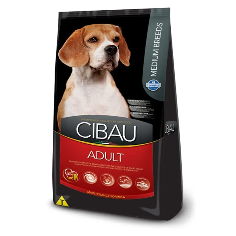 Cibau - Ração Médioium Breeds para Cães Adultos de Raças Médias, 15kg Farmina