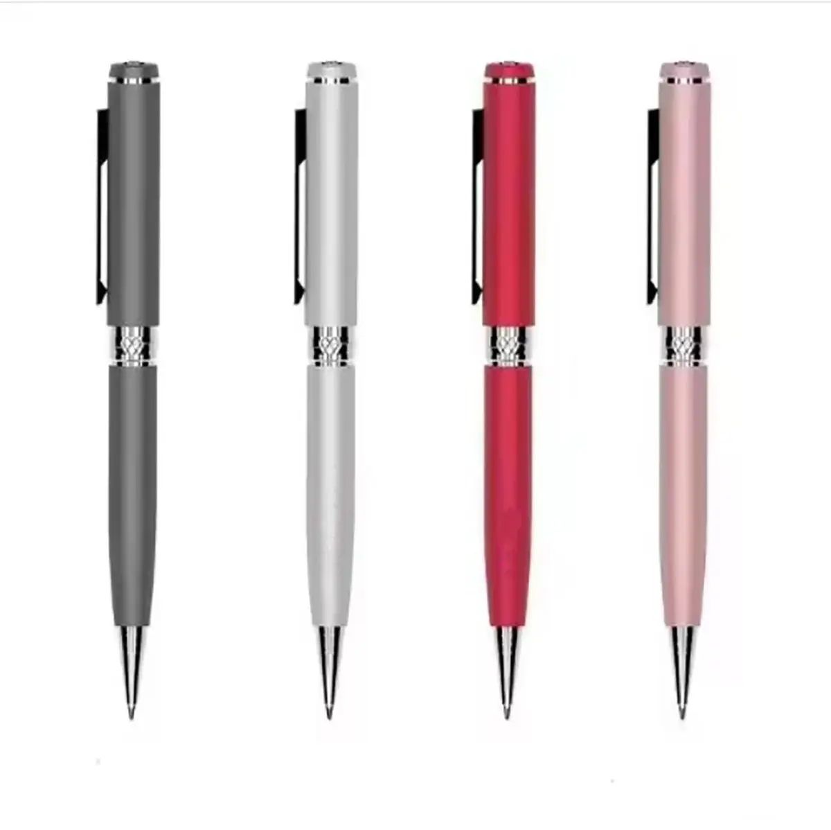 Gravador Ativado Por Voz Caneta 32GB Tipo C Rosa Pálido | Ativação por Voz, Design Magnético, Gravação de Áudio, Uso Portátil - 1