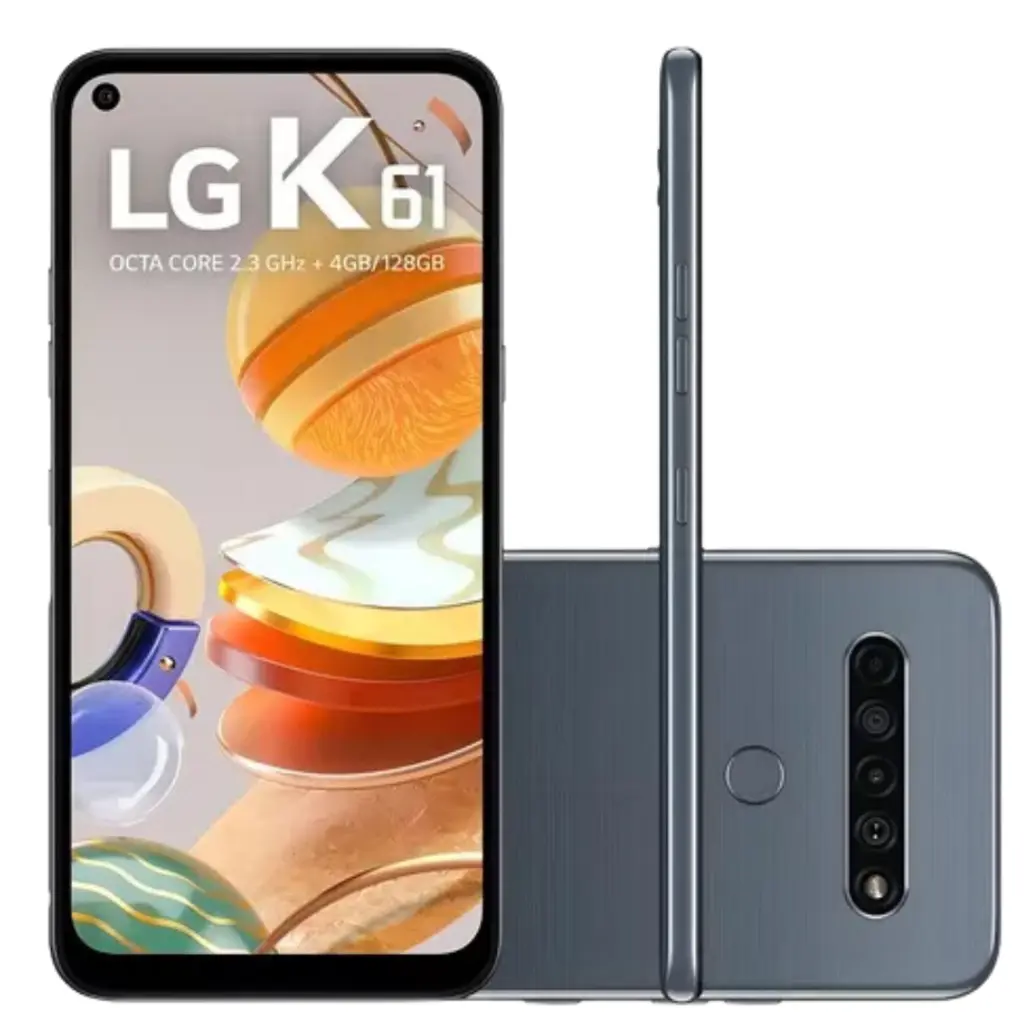 Smartphone LG K61 128GB - Titanium - 1