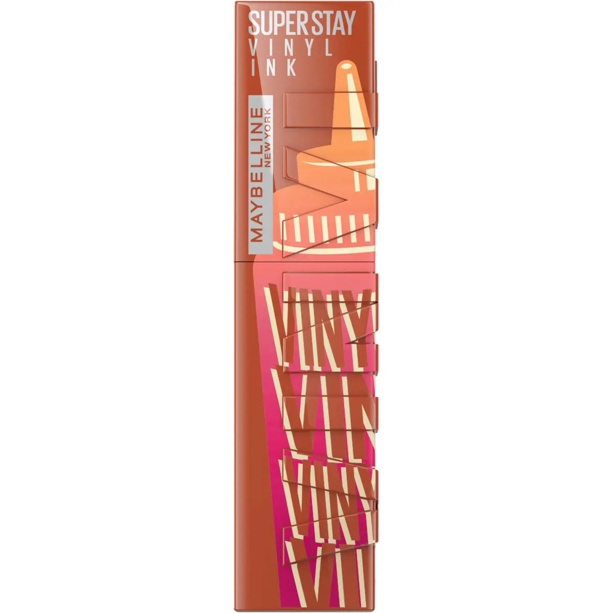 Batom Líquido Vinil Espelhado SuperStay Vinyl Ink Maybelline Caramel 4,2ml | Edição limitada, efeito gloss intenso, brilho instantâneo, não borra nem transfere, fórmula vegana