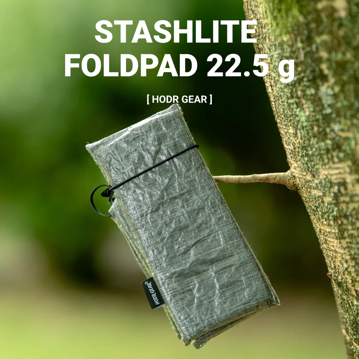 [HODR GEAR] STASHLITE FoldPad Almofada de Assento Dobrável Ultraleve Dyneema ®   Mochila para Acampamento Tamanho Notebook com Opção DCF Shell ou UHMWPE Gridstop