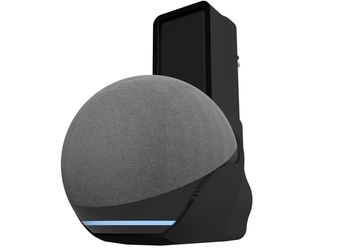 Splin Suporte All In One Tomada Para Smart Speaker Alexa Echo Dot 5 ou 4 - Amazon - Modelo Compacto 3.0 (preto)