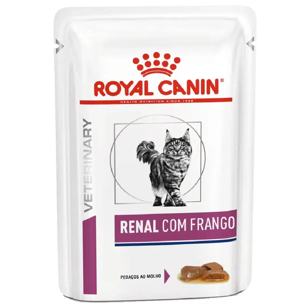 Royal Canin Sachê Feline Veterinary Diet Renal para Gatos Adultos-85g - 1