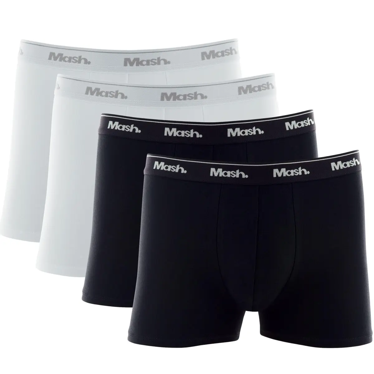 Kit 4 Cuecas Boxer Mash Algodão Cotton Respirável Masculina - 1