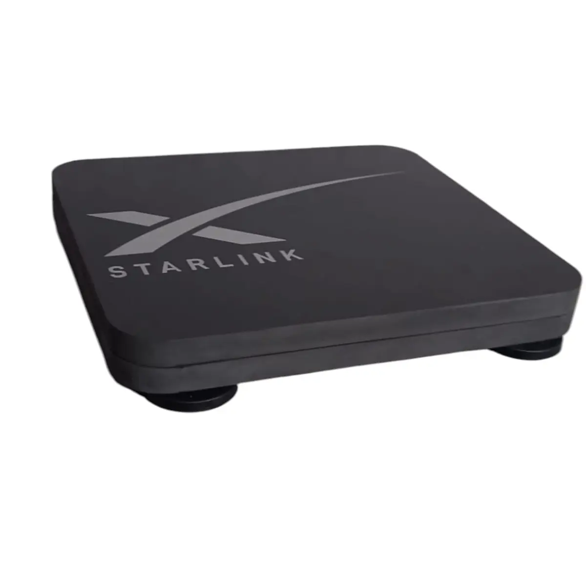 Suporte Case Veicular Compatível Para Starlink Mini Com Fixador Magnético Neodimio Emborrachado (PRETO)
