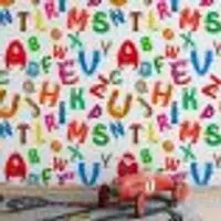 Papel de Parede Infantil Alfabeto Escolar N3933 - 1