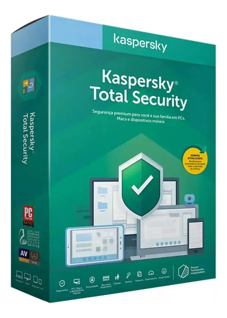 Kaspersky Total Security1 Pc 2 Anos