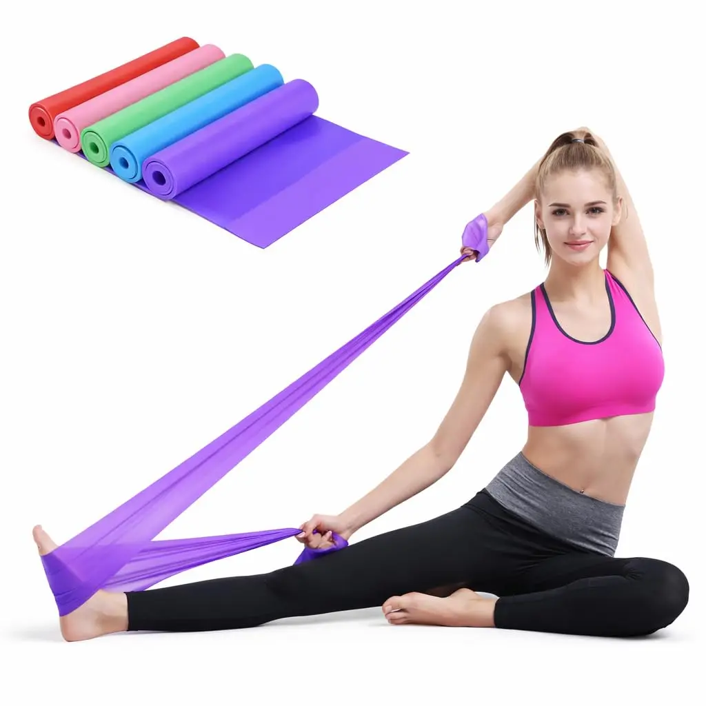 KIT com 3 Faixa Elásticas de Resistência TheraBandS para Exercícios, Fisioterapia, Yoga, Pilates, Musculação – Cores Sortidas Premium