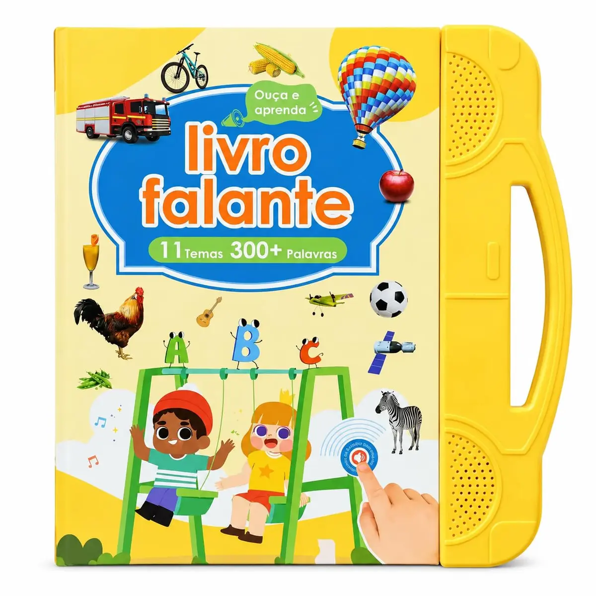 Livro Falante Infantil Bilíngue com Som e Toque Interativo | Livro Falante Infantil Bilíngue com Som e Toque Português e Inglês Interativo - 1