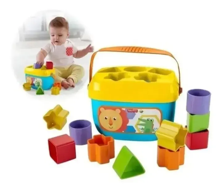 Balde Primeiros Blocos Fisher-price - Mattel Ffc84 Multicolor - 1