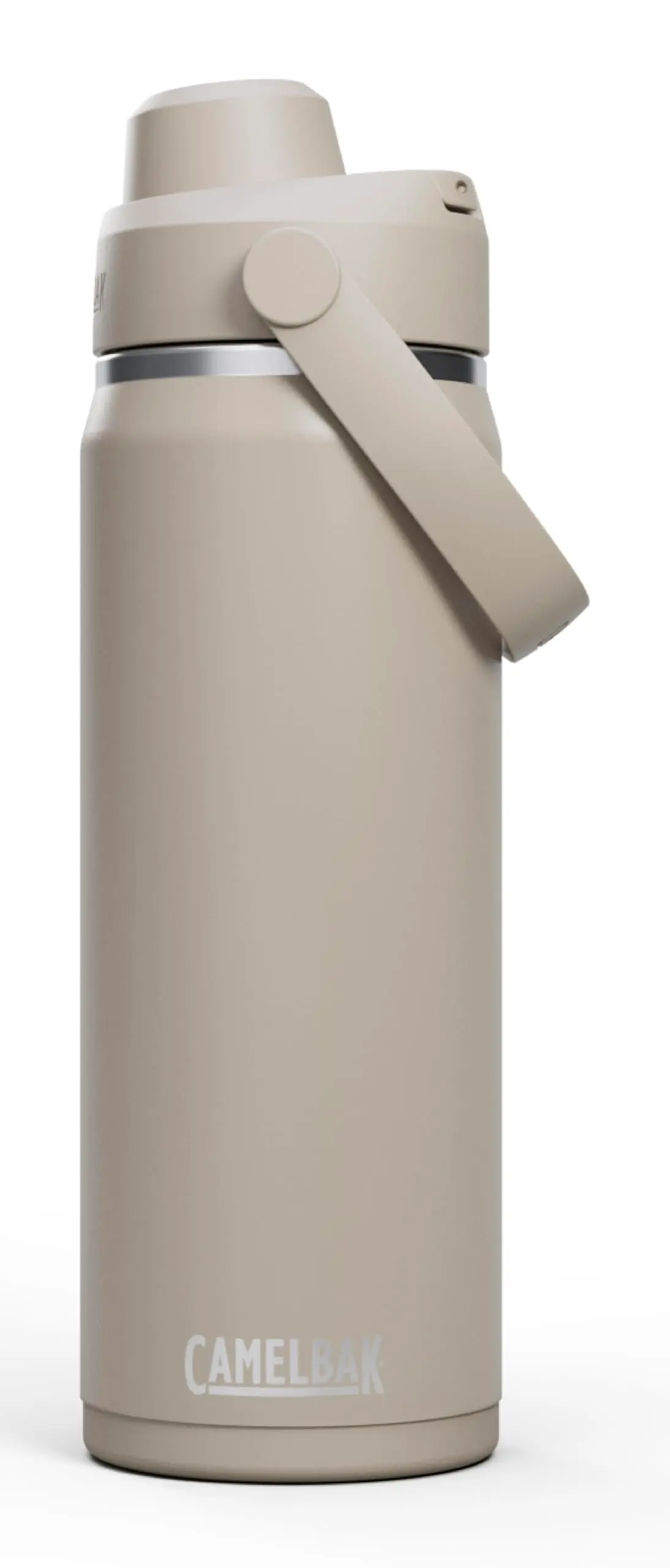 CamelBak Garrafa de água Thrive Chug 590 g - Aço inoxidável isolado, pedra | Tampa resistente a vazamento, isolada a vácuo, estrutura de aço inoxidável, alça de transporte confortável