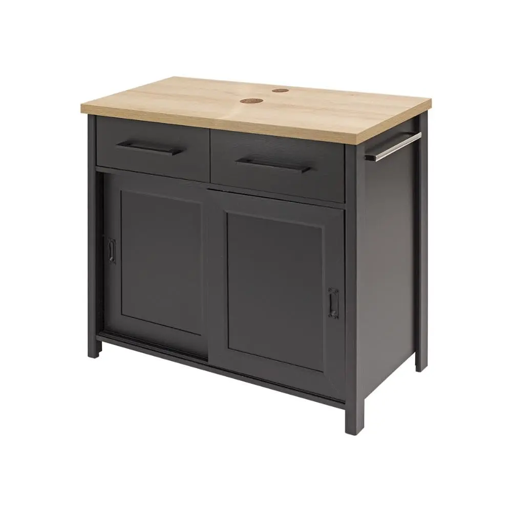 Gabinete Armário Banheiro Ditália Bn-04 cor:preto
