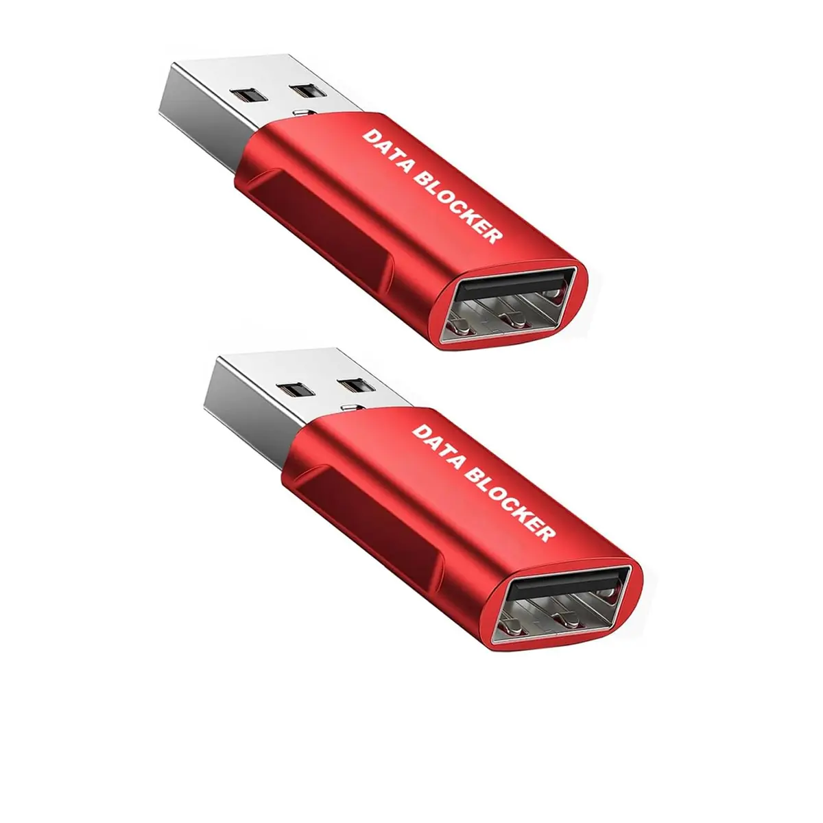 Bloqueador de dados USB de 3ª geração – protege contra suco, à prova de hack 100% garantido, qualquer outro dispositivo USB de carregamento (vermelho)