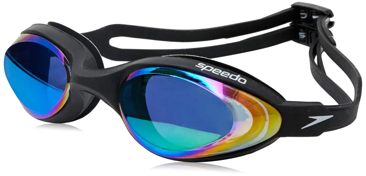 Óculos de Natação, Speedo, Hydrovision Mirror, Lentes Espelhadas com Proteção UV e Antifog, Vedação M - 1