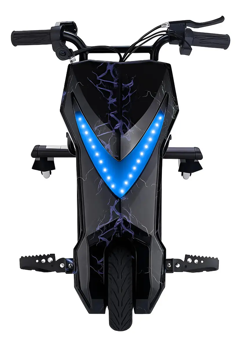 Patinete Elétrico 3 Rodas Triciclo Infantil Drift 350w 65kg Cor Preto Com Raios