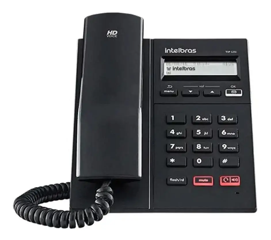 Telefone IP Intelbras TIP 125i Display Viva-voz - 1