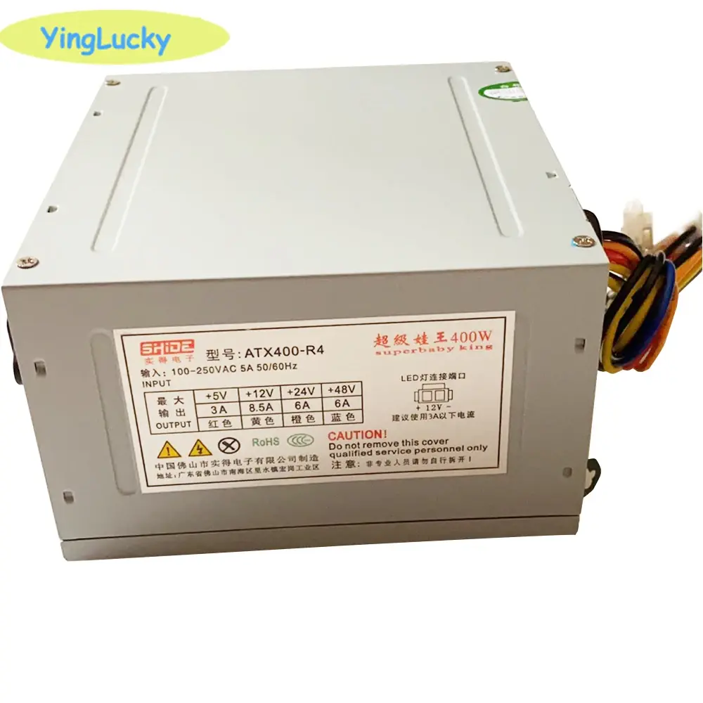 Máquina de jogo de garra de guindaste de brinquedo com fonte de alimentação 48V, máquina de venda automática de jogos de arcade, acessórios DIY, ATX 400, AC100 ~ 250V