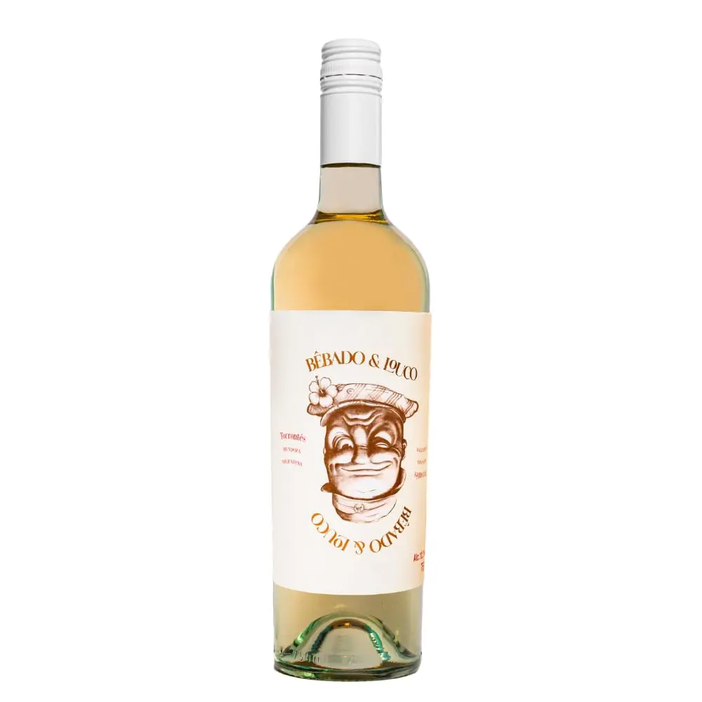 Vinho Fino Branco Argentino Bêbado & Louco Torrontes Riojano 2022 06x750ml