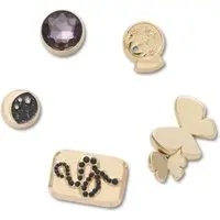 Infantil - Jibbitz™ Celestial Dourado Pack Com 5 Peças Único Branco