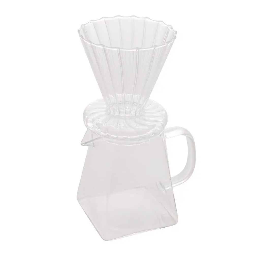 WOLFF - Cafeteira e Filtro de Vidro Borossilicato Resistente a Calor 500ml