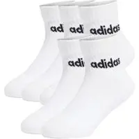 Meias Ankle Linear 5 Pares Infantis adidas Performance Branco - 1