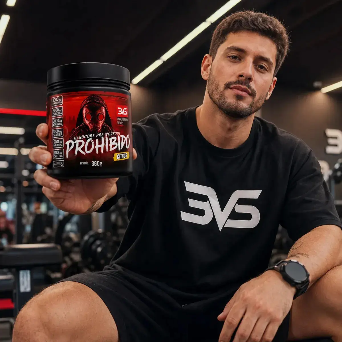 Prohibido Pré Treino 360g - Sabor: Cotton Candy - A Combinação Perfeita De 8 Ingredientes Que Proporcionam Energia Do Início Ao Fim Do Seu Treino thumbnail 3