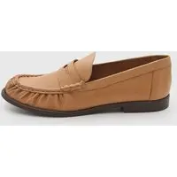 Mocassim Feminino Arezzo Couro Bege - 1
