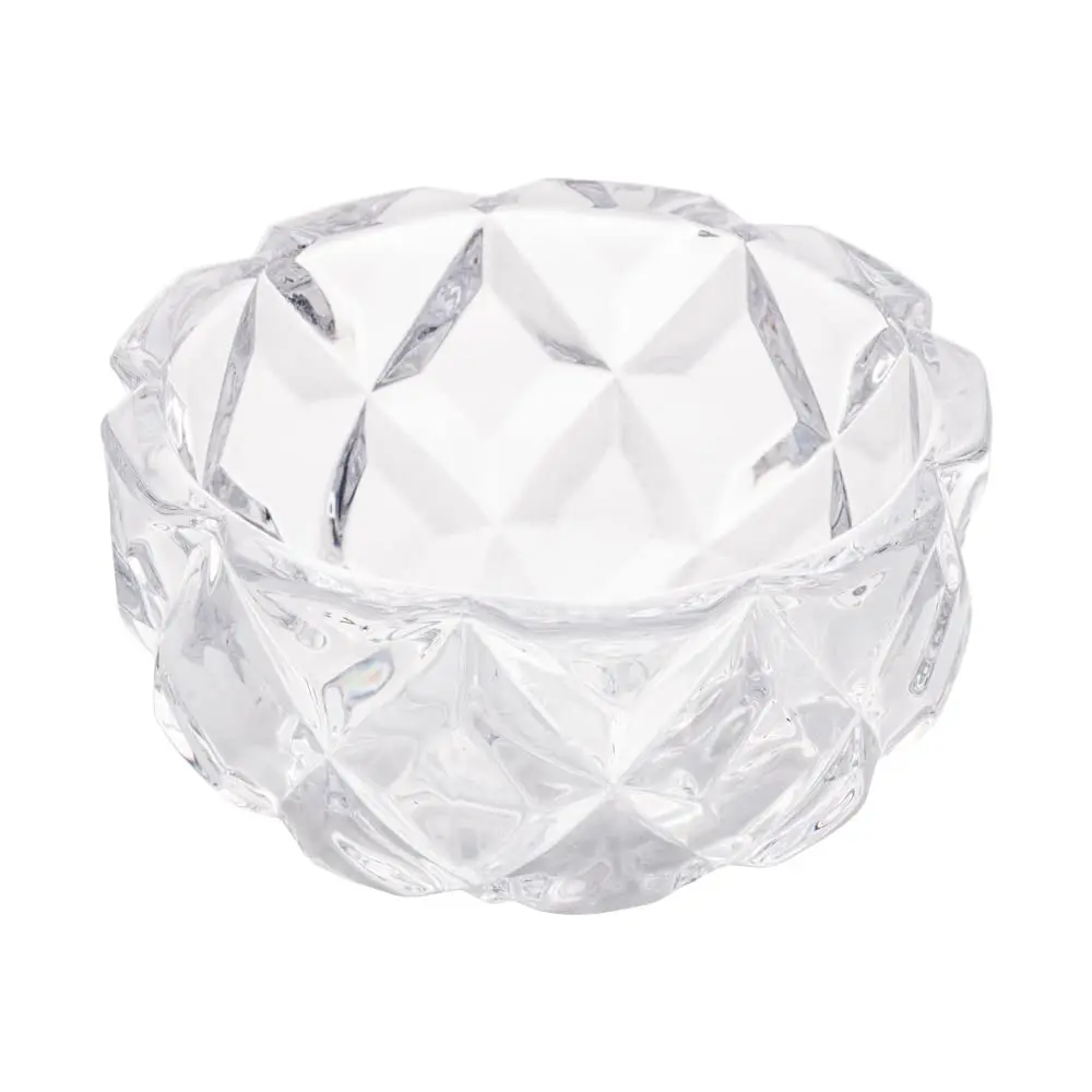 LYOR - Bowl de Cristal Deli Diamond 270ml - Ideal para Servir Petiscos, Doces, Molhos - Brilha como Porta-joias, Decorativo com Flores flutuantes e Base para Velas Aromáticas. - 1