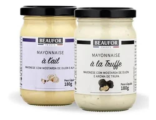 Kit Maionese Francesa Beaufor Alho Trufa e Mostarda 180g