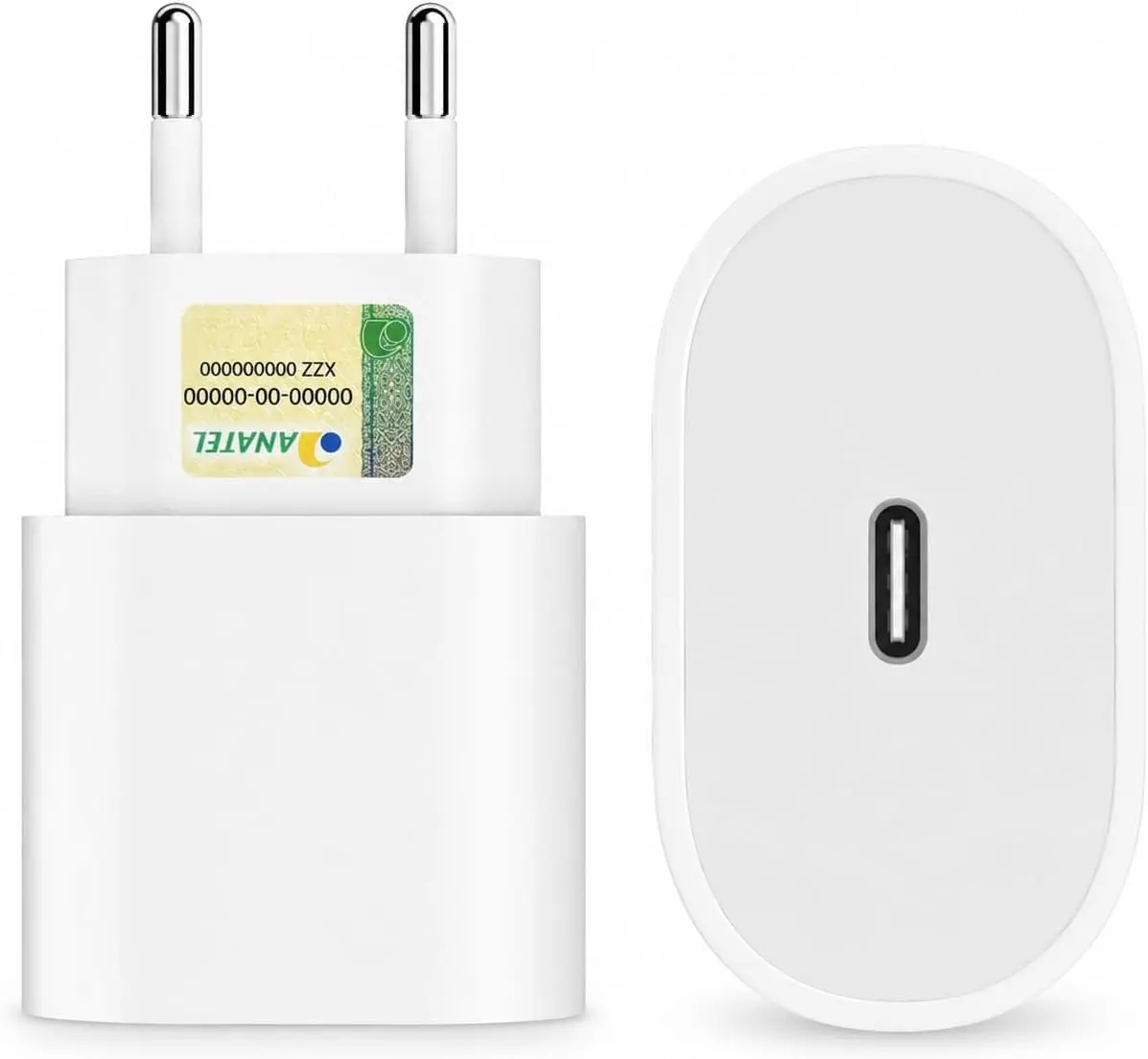 Fonte Carregador Turbo USB-C Universal Tipo C Premium Compatível com i.Phone, Samsung, IOS/Android Ultra Rápido Power Delivery Homologada