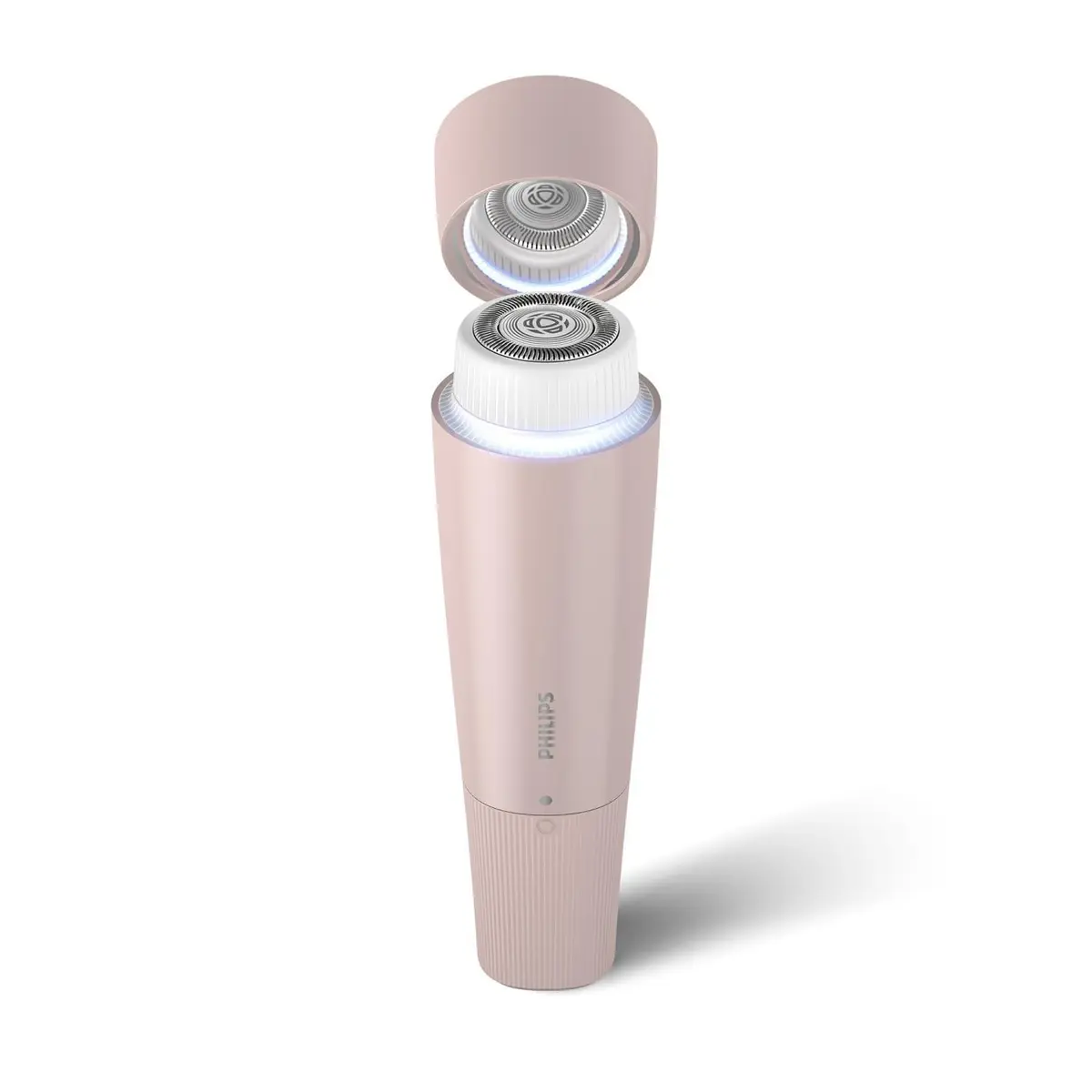 Philips Aparador de Pelos Faciais Feminino com Luz LED Série 5000 | Pele lisa e sem dor | Cabeça hipoalergênica | Espelho embutido | Rosa | BRR454/00