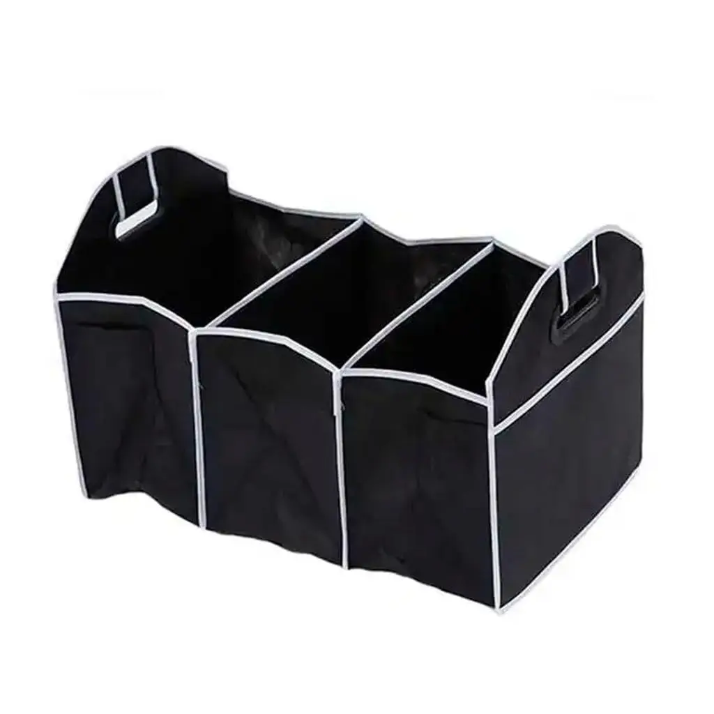 Organizador Porta-Malas 3 Divisórias, Gavetas Armário Roupas, Multiuso(Preto) - 1