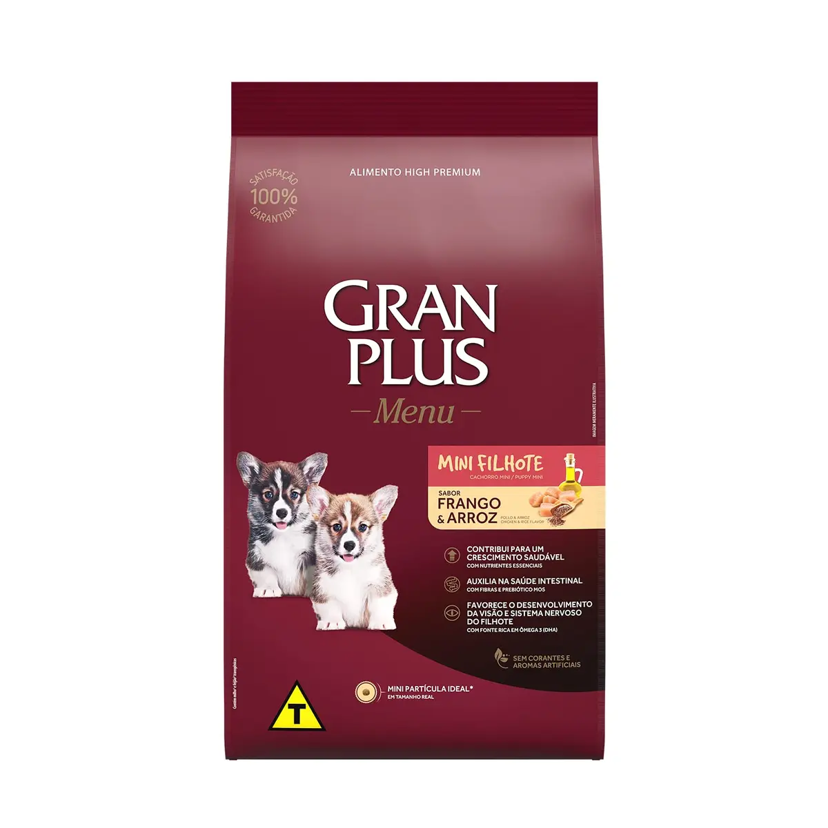 Granplus Ração Para Cães Filhotes Mini Gran Plus Menu Frango E Arroz 10 1Kg - 1