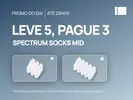 Compre 3 Meias Spectrum Socks Mid E Leve 5 - 1