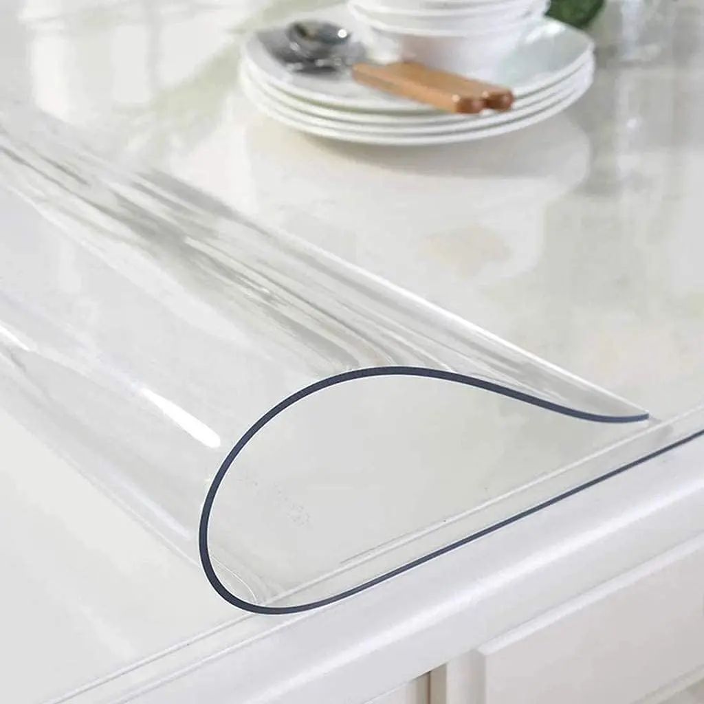 Toalha de Mesa Plástico PVC 4 6 8 10 Lugares Térmica Ipermeável Grossa Protetor Mesa Casa Decoração(2,0X 1,40)