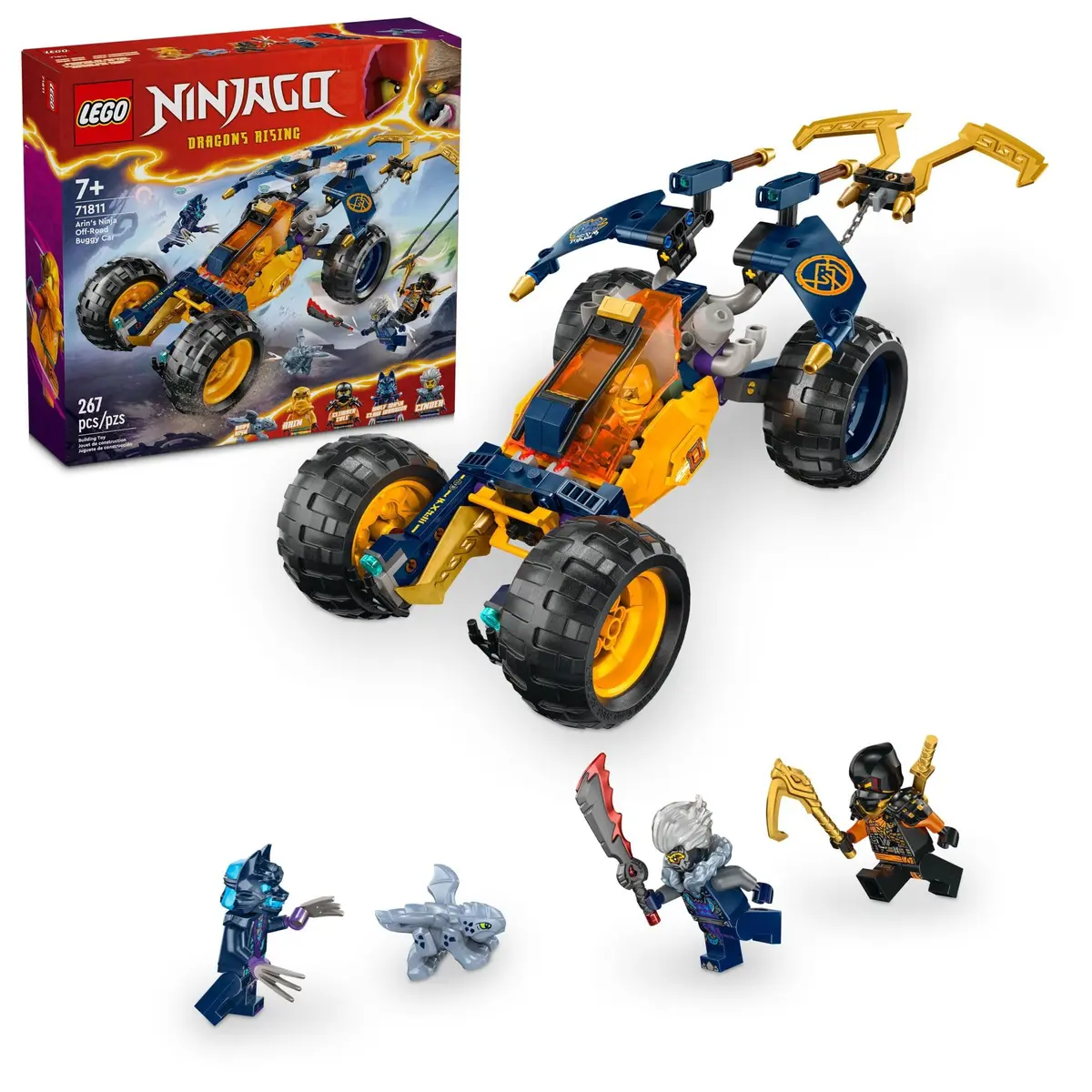 LEGO Set Ninjago 71811 Buggy Off-Road Ninja do Arin 267 peças - 1