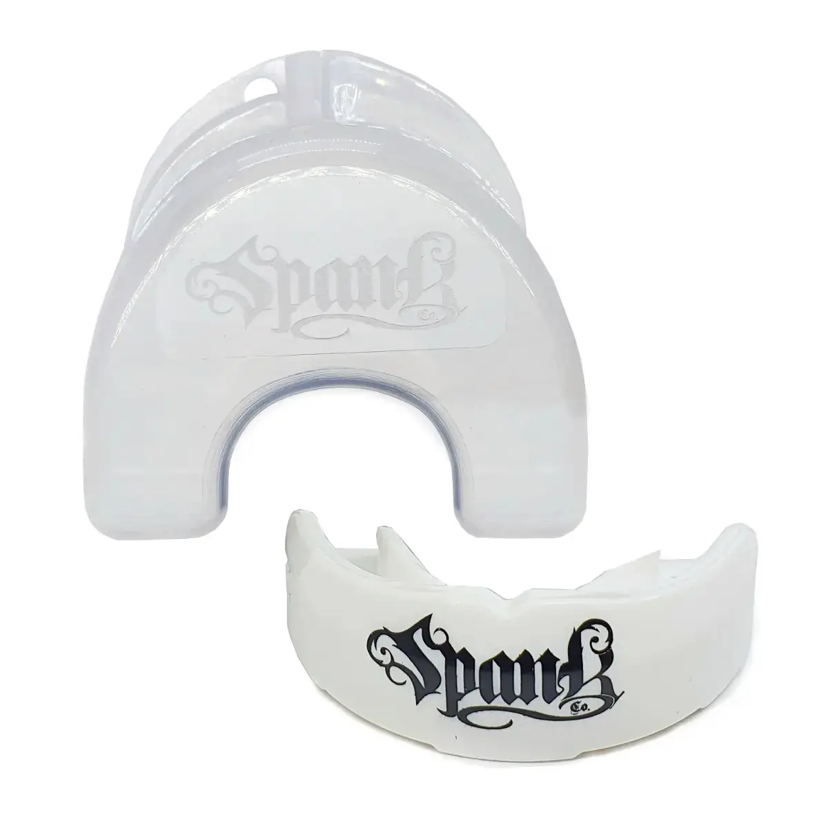 Spank Protetor Bucal Profissional Moldável com estojo cor branco