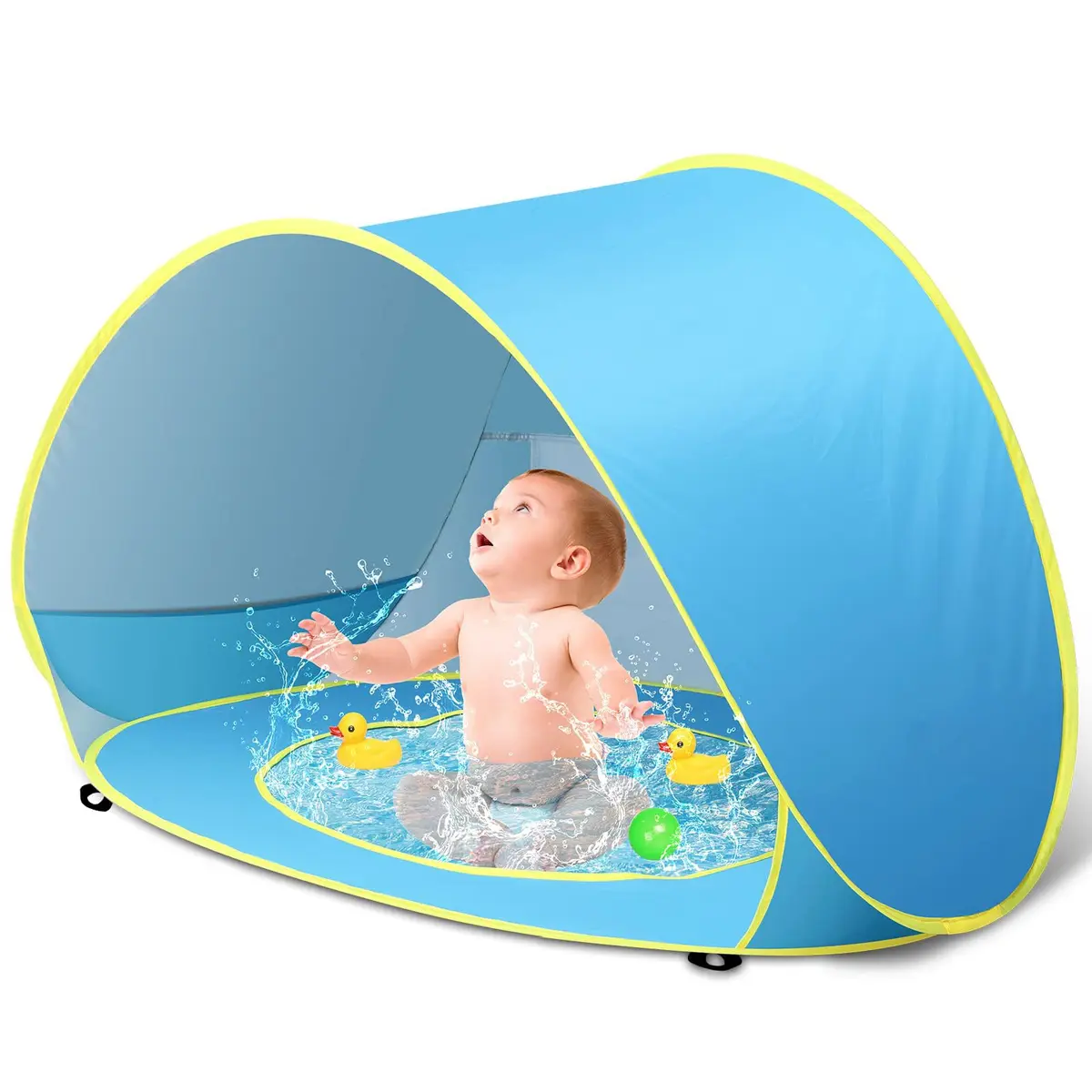 Tenda para Piscina de Bolinhas, Tenda de Praia, Barraca Praia, Barraca de Praia, Piscina de Bolinhas, Barraca, Barraca de Praia com Proteção Uv à Prova de Vento - 1