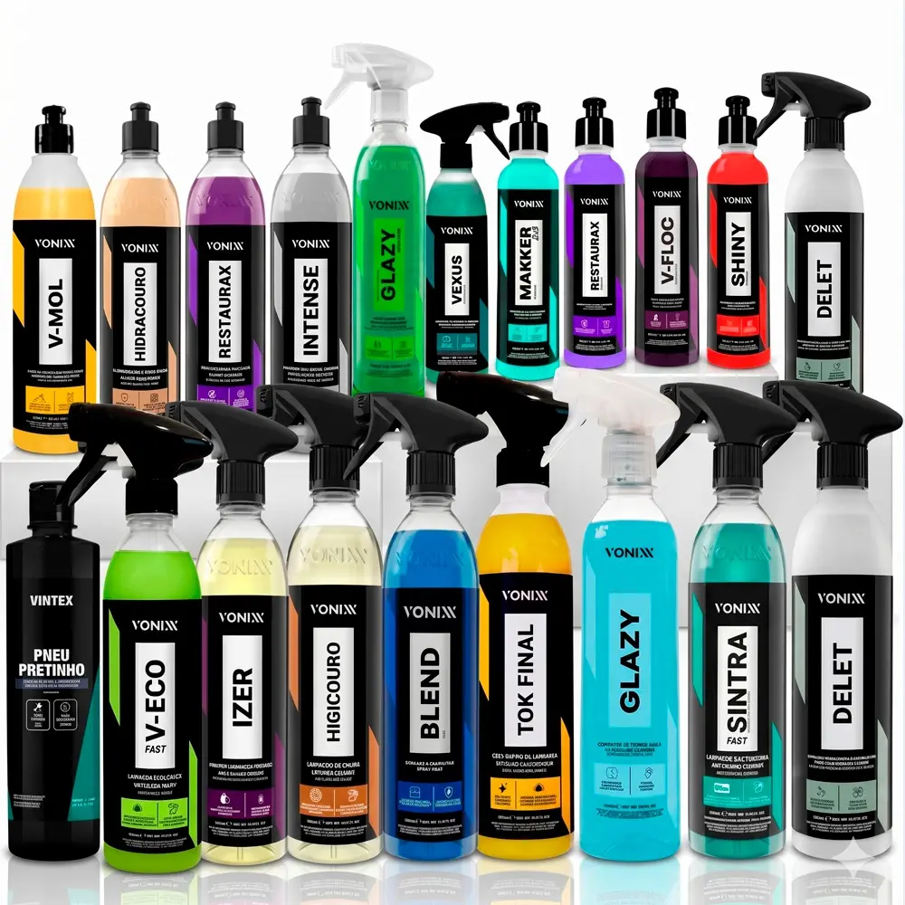 Vonixx Monte seu Kit Vmol Vfloc Pretinho Restaurax Blend Glazy Makker Intense Hidratante Couro Removex Izer Sintra Delet - 1